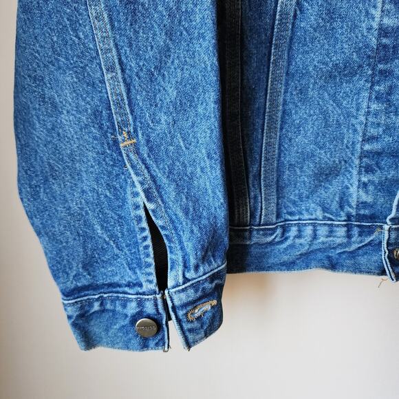 Vintage Carhartt Jean Jacket Mens Size XL Tall Denim Trucker Made In USA J12DST - Picture 5 of 10